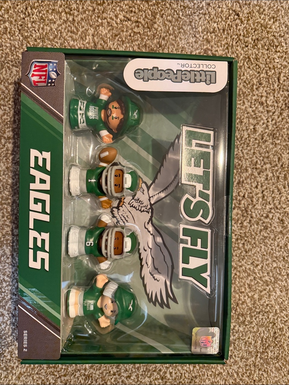 Fisher-Price Little People Philadelphia Eagles Green Collectible Figure Set